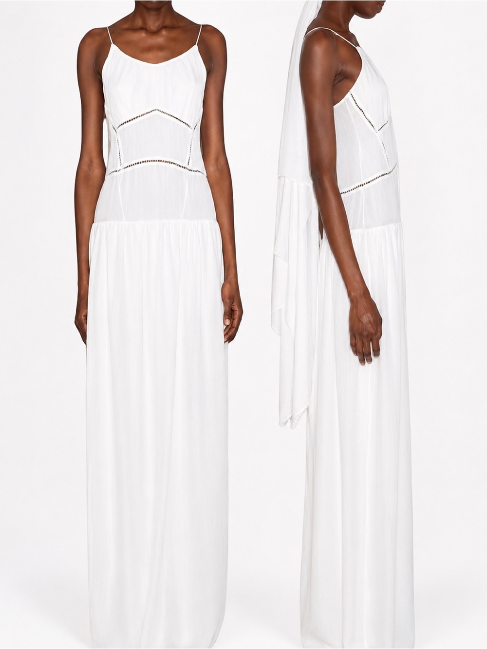 NWT TOME White 100% Silk Sleeveless Maxi Dress Runway Fall Winter 2013 - size 2